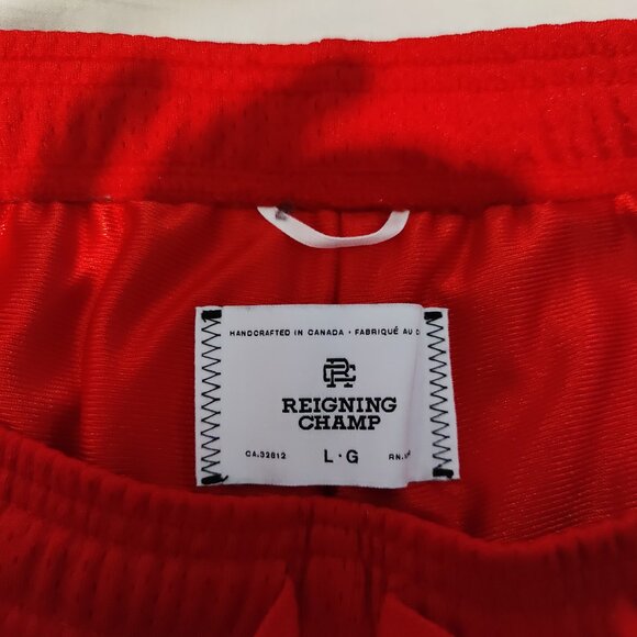Reigning Champ Men Script Series Mesh Short Carmine - Picture 3 of 3